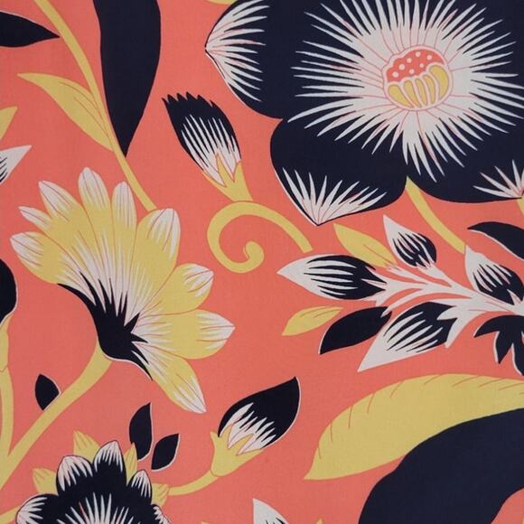 J. Crew Dress Womens Size 10 Floral Coastal Beach Causal Tropical Vacation Dress - Picture 6 of 8